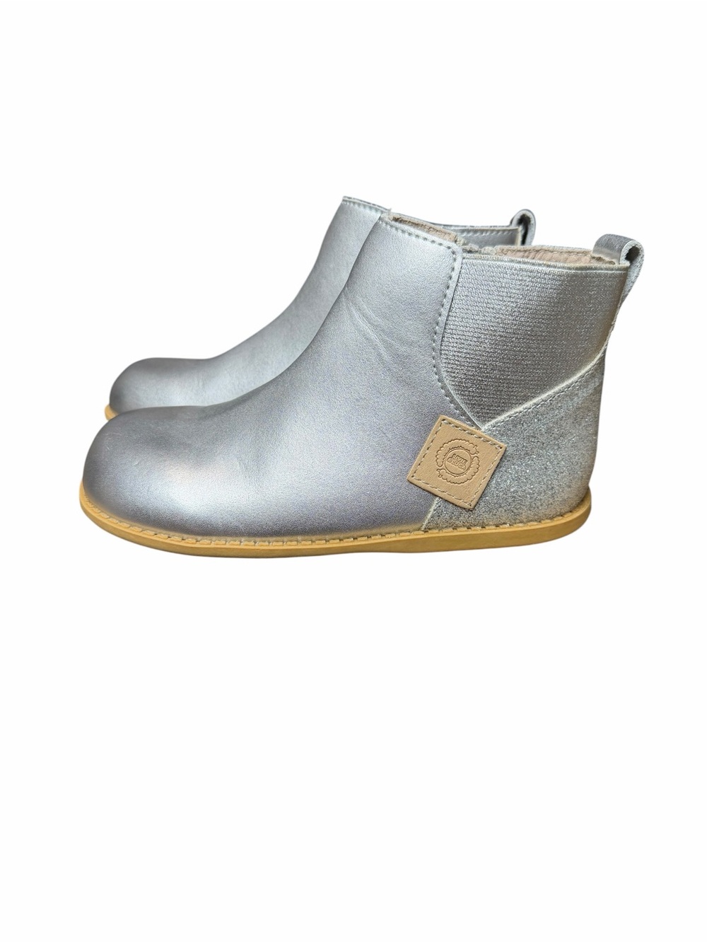 Livie & Luca Girls Metallic Silver Wink Boots | Size 13